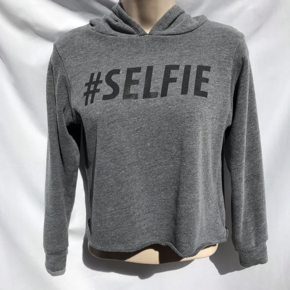 Gray “#Selfie” Hoodie